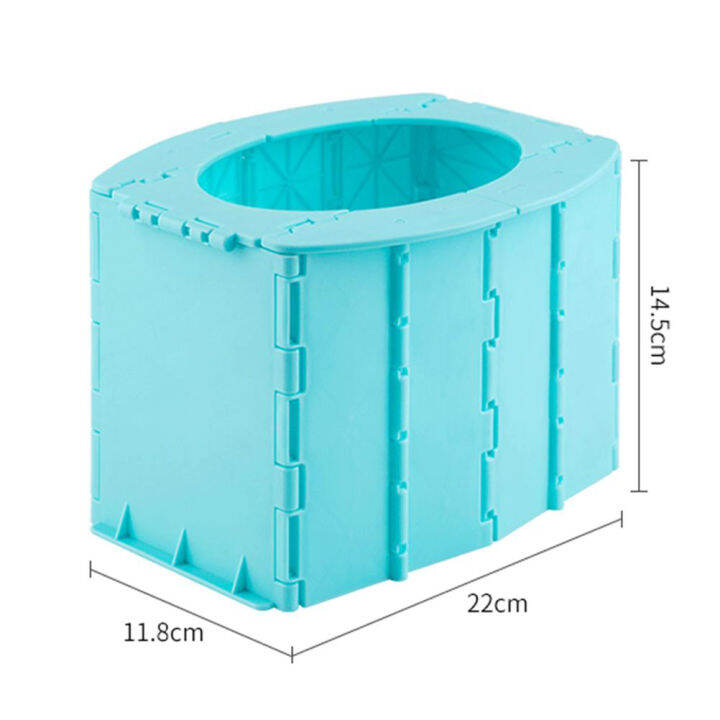 Portable Folding Car Toilet Folding Commode Toilet Seat Self Contained