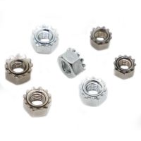 M3 M4 M5 M6 M8 K-type Gear K Lock Nuts Diy Keps Toothed Nuts Polidentate Hex K Nut 304 Stainless Steel / Nickel / Zinc Plated