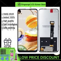 Kingsange จอแอลซีดีไอพีเอซดั้งเดิมสำหรับ K61 LG/แผงสัมผัสหน้าจอ LCD Q61หน้าจอดิจิตอลแทนการประกอบสำหรับ LG Q61 K61