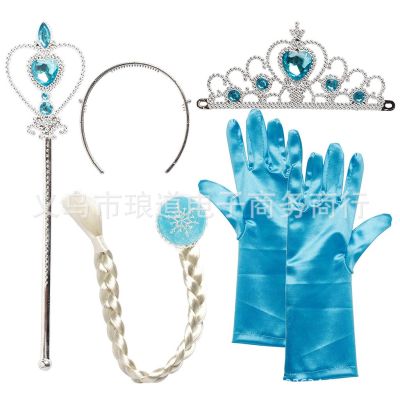 Frozen Crown Magic Wand id s Set Princess s 4pcs Snow Stick