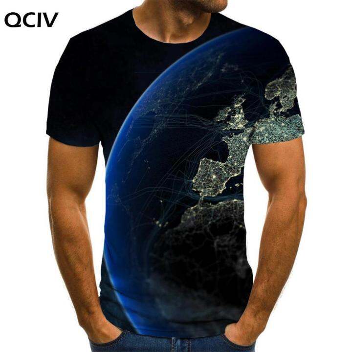 เสื้อยืดแผนที่โลก2023-qciv-เสื้อยืดลายกาแล็กซี่สำหรับผู้ชายเสื้อยืดพิมพ์ลายศิลปะเสื้อสไตล์อานิเมะลำลองเสื้อผ้าบุรุษเสื้อเข้ารูปเท่ๆฤดูร้อน