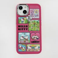 เคสโทรศัพท์มือถือการ์ตูน Hello Kitty สำหรับ iPhone 14 Pro Max 13 Pro Max ฝาหลังซิลิโคนนิ่มสำหรับ iPhone 12 Pro Max 11