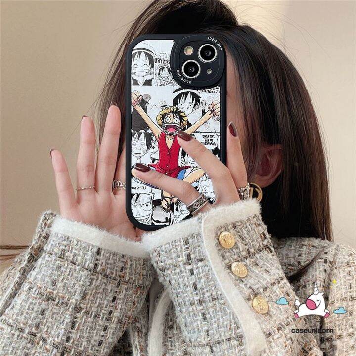 shuohaa166-เคสโทรศัพท์มือถือ-tpu-นิ่ม-ลายการ์ตูนอนิเมะ-one-piece-luffy-sauron-สําหรับ-iphone-11-xr-13-12-14-pro-max-7-8-plus-6-6s-plus-14-plus-x-xs-max-se-2020