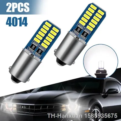 □♟ 2pc Canbus BA9S LED H6W T4W Car Led Light Bulb Auto Reverse Lamp Parking License Plate Light 12V White Universal Car Accessories