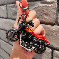 Carmelun โมเดลของเล่นสุดเท่,ฮิปฮอปการ์ตูน Gantungan Kunci Motor เล็กๆสร้างสรรค์กระเป๋าคู่รักบุคลิกที่ดูทันสมัยเป็นของขวัญขนาดเล็กห้อย