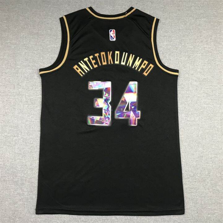 top-quality-hot-sale-mens-2022-milwaukee-bucks-giannis-antetokounmpo-diamond-edition-black-gold-swingman-jersey