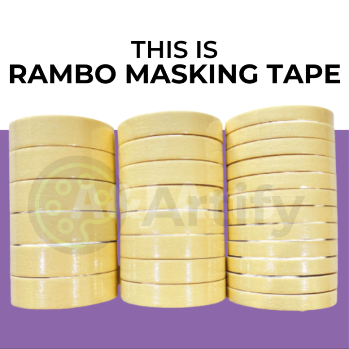 Masking Tape (Sold per bundle) 1/2 inch 3/4 inch 1inch Masking tape