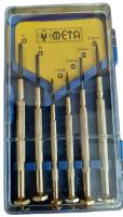 ชุดไขควงซ่อมนาฬิกา ไขควงแผงวงจร ยี่ห้อ Meta / Meta 6 pieces precision screwdriver set