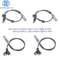 New Set 4pcs Front Rear 34521163028 34521163027 ABS Wheel Speed Sensor For BMW E36 323i 323is 328i 325i 325is