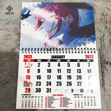 Customize Anime Calendar 2023 5R small calendar  Shopee Philippines