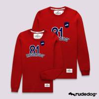 Rudedog เสื้อยืดแขนยาวชาย/หญิง สีแดง รุ่น Under81 (ราคาต่อตัว)