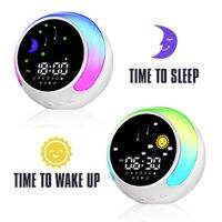 มาใหม่ K5 ลําโพงบลูทูธไร้สาย 3-in-1 นาฬิกาปลุก ปรับได้ มีไฟ RGB เลือกได้ ของขวัญสําหรับเด็ก