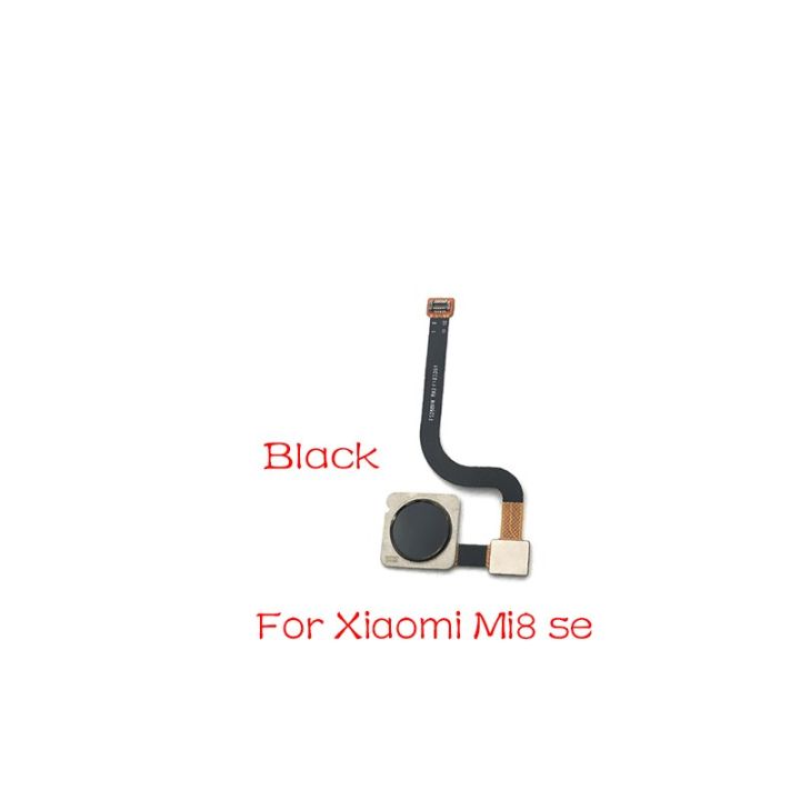 เครื่องอ่านลายนิ้วมือสำหรับปุ่มที่บ้านตัวอ่านเซ็นเซอร์ลายนิ้วมือเฟล็กซ์สำหรับ-xiaomi-mi-8-mi8ชิ้นส่วน-se-lite
