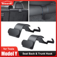 【cw】For Tesla Model Y Rear Seat Back Hook Trunk Organizer Clips Hanger Grocery Bag Umbrella Holder Interior Auto Accessories Partshot