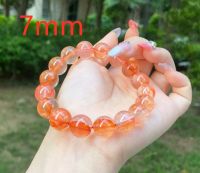 สร้อยข้อมือลูกปัดทรงกลม Limonite สีเหลืองตามธรรมชาติอัญมณี8mm9mm 7มม. 11มม. 12มม. เครื่องประดับสำหรับผู้ชายและผู้หญิง