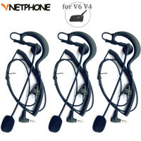 3PCS Referee Earhook Headphone 3.5mm Jack Headset for Vnetphone V4CV6C FBIM Motorcycle Bluetooth Intercom BT Interphone