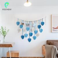 Focheni Macrame เครื่องประดับใบไม้แขวนผังพรมทอแขวนผนังแบบโบฮีเมียนทำด้วยมือของหอพัก