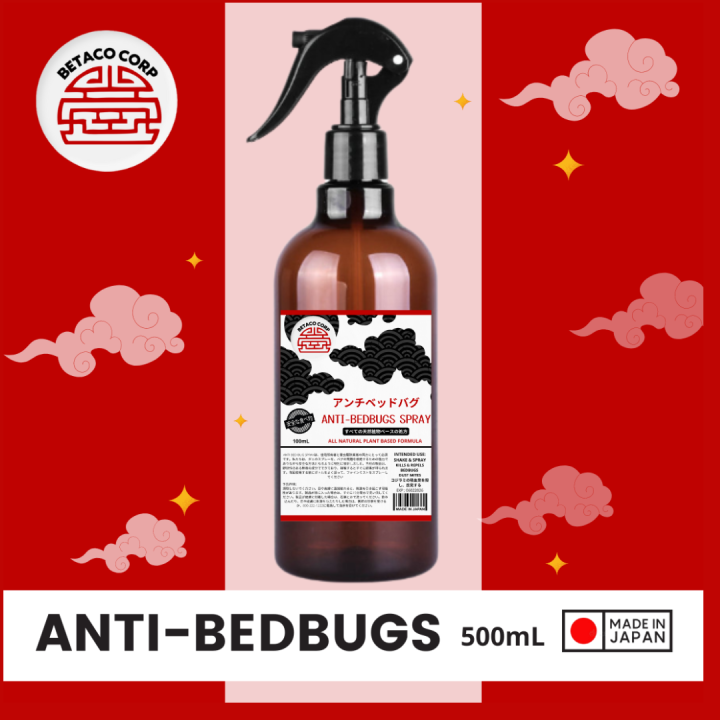 BETACO JAPAN 500mL or 100mL Anti Bed Bugs, Bed Bugs Spray Solution, Bed