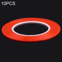 FixGadget 10 PCS 5mm Width Double Sided Adhesive Sticker Tape, Length: 25m(Red)