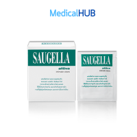 Saugella Wipes ซอลเจลล่า แผ่นเช็ดทำความสะอาด จุดซ่อนเร้น โดยไม่ต้องล้างออก 10 แผ่น  Attiva สีเขียว 16744