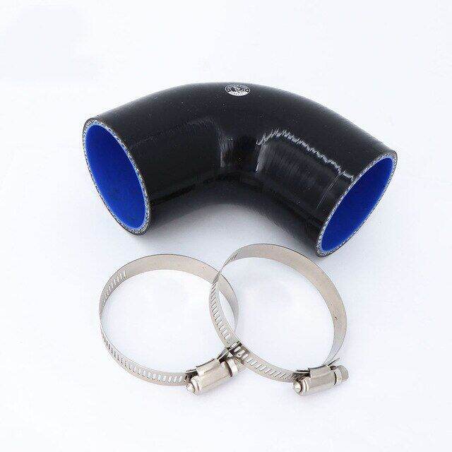 90 degrees 51 57 63 70 76MM Silicone Hose Elbow Rubber Joiner Bend Tube