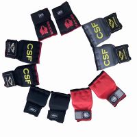 【LZ】□✔♘  Luvas de Boxe Esponja Espessada Ajustável Muay Thai Training Guard Sanda Fighting Hand Protective Gear MMA 2Pcs