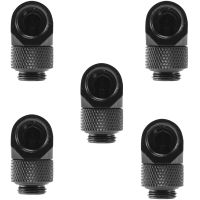 12.9Mm G1/4 Thread 90 Degree Rotary Tube Connector Fitting For Pc Water Cooling