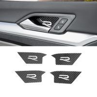 【hot】✖▽  Car Interior Door Handle Bowl Panel Cover Trim Decoration for Vw 8 MK8 R 2021 2022 Accessories 2023 2020