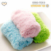 4PCS Fluffy Kitchen Rags Duster ผ้าทำความสะอาดผ้าเช็ดจานดูดซับสำหรับเครื่องมือทำความสะอาดห้องน้ำ Shaggy Plush ผ้าเช็ดจานสวีเดน-DFDAG STORE