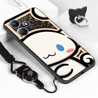 Case4you สำหรับ Infinix Hot 30 30i Hot 30 Play (แหวนใส่นิ้ว + เชือกเส้นเล็ก) การ์ตูน Tycoco Kurmi Cinnamoroll Labubu เคสโทรศัพท์ดีไซน์ซิลิโคนกันกระแทกโทรศัพท์ป้องกัน TPU