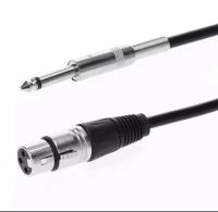 Durable Creative XLR 3 Pin Female Jack to 6.35mm Male Plug Stereo Audio Adapter Microphone Cable(3M)