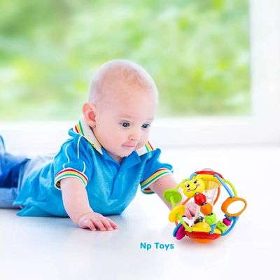 Toykidsshop บอลเขย่าเสริมทักษะ เสริมพัฒนาการ Healthy Ball Hola toys ของเล่นเขย่ามีเสียง ของเล่นเด็ก No.929