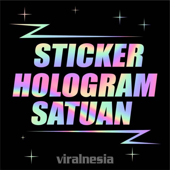 Sticker Hologram SPESIAL EFFECT Viralnesia Lazada Indonesia