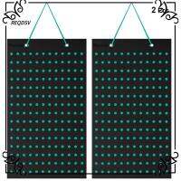 REQDSV 2Pcs มีรู180รู ผู้จัดเสน่ห์รองเท้า อุปกรณ์ติดผนัง แบบพกพาได้ แสดงเสน่ห์รองเท้า ใช้งานได้จริง สีฟ้า-เขียว แท่นจัดแสดงสำหรับตกแต่งรองเท้า เสน่ห์ของรองเท้า