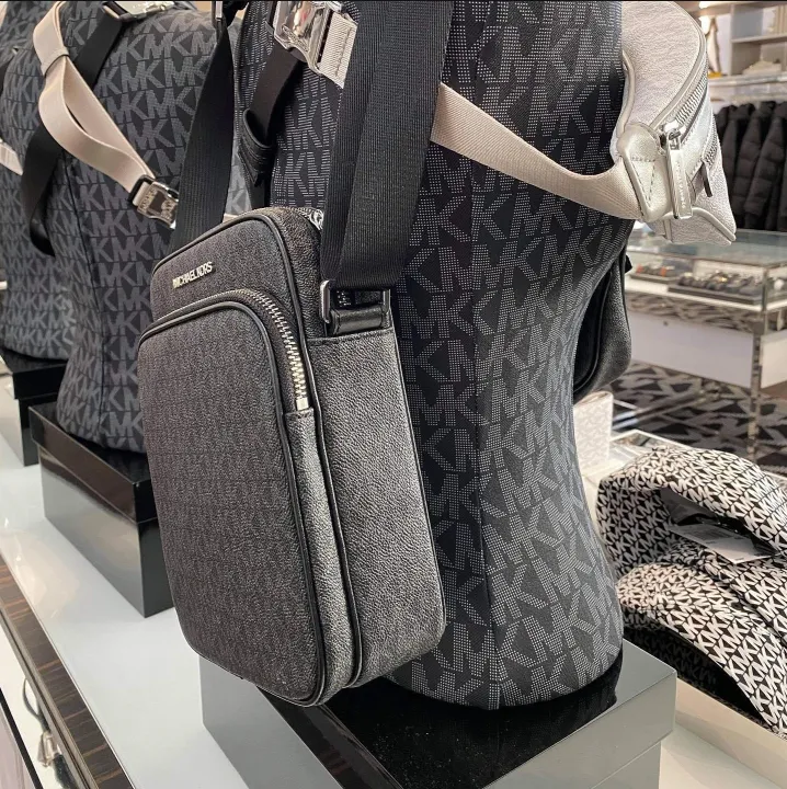 Original Michael Kors Crossbody Flight Bag Medium Black Lazada PH