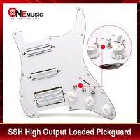 SSH เอาต์พุตสูงโหลดขดลวดขูดแบบมีสายไว้ล่วงหน้า2มินิฮัมบัคเกอร์พร้อม Pickguard กีตาร์ไฟฟ้าปิ๊กอัพขดลวด