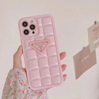 เคสโทรศัพท์มือถือแบบนิ่ม ลายตาราง สีชมพู แฟชั่น สําหรับ iPhone14 pro max 11 pro max 14 Plus 12 pro max 13 xr xs max