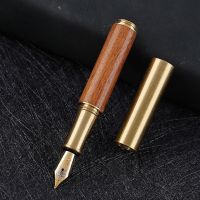 FREMRAG ปากกาเขียนปากกาหมึกเจลสำหรับเซ็นต์ทางธุรกิจระดับไฮเอนด์,ปากกาไม้ปากกาหมึกซึมไม้จันทน์ขนาดเล็กปากกาหมึกซึมคัดลายมือปากกาหมึกซึมโบราณขนาด0.26มม.