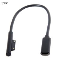 USB Type C Charging Cable For Microsoft Surface Pro 6 5 4 3 Dc Plug Connector Power Adapter Converter Laptop Charger Cord 20cm