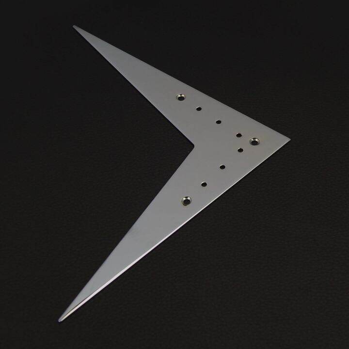 FLEOR Metal Chrome Flying V Style Guitar Tailpiece For 6St Electric