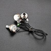 Practical 1V1T Tone Jack Single Coil Pickup Guitar Wiring Harness Set Guitar Replacement Parts for 3/4 String Cigar Box Coils