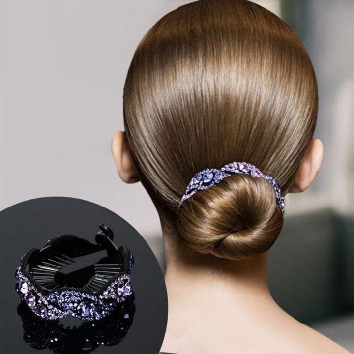 korean-version-exquisite-diamond-set-hair-ring-water-diamond-curler-versatile-hairpin-adult-twist-clip