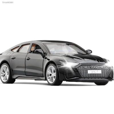○❍▥ 1:35 Scale Diecast Vehicle Model Audi RS7 Sportback Super Pull Back Toy Car Educational Collection Doors Openable Gift For Kid