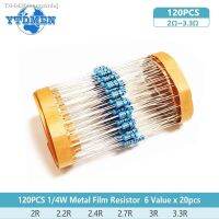 ☃☃ 1/4W Metal film Resistor 2R-1M 0.25W 1 resistance Car Airbag repair resistor 2R 10R 22R 47R 100R 470R 1K 2K 4.7K 10K 68K 1M ohm