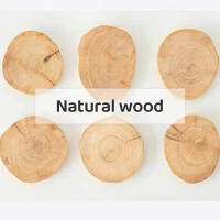 O•urHome [พร้อมส่ง] แผ่นไม้ทรงกลม natural round wood พร๊อบแผ่นไม้ พร๊อพ งานไม้DIY แผ่นไม้ธรรมชาติ ไม้จริง แผ่นไม้รองจาน photo props เชิงเทียน ที่รองแก้ว