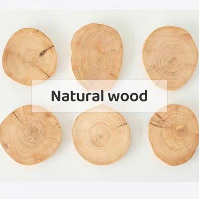 O•urHome [พร้อมส่ง] แผ่นไม้ทรงกลม natural round wood พร๊อบแผ่นไม้ พร๊อพ งานไม้DIY แผ่นไม้ธรรมชาติ ไม้จริง แผ่นไม้รองจาน photo props เชิงเทียน ที่รองแก้ว