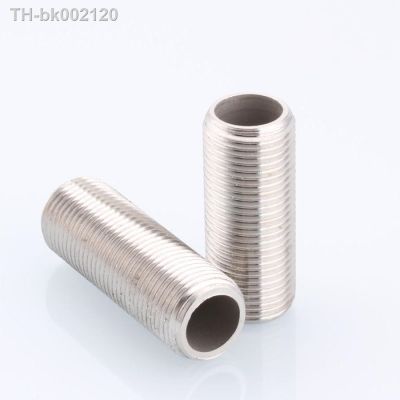 ❧ 304 Stainless Steel External Thread Round Pipe 1/4 3/8 1/2 3/4 1 BSP x 40mm/50mm/60mm/80mm/100mm/120mm Length Pipe Fittings
