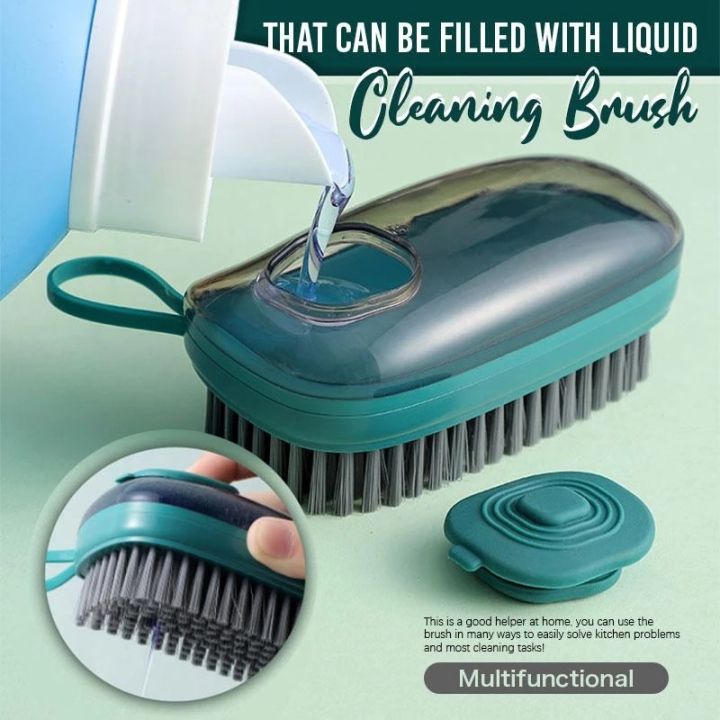 Household Multifunctional Cleaning Press out Liquid Portable Shoe Brush -  China Cleaning Brush and Shoe Brush price