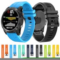 （Bar watchband）QuickFitWatch สาย ForFenix 7 7X 6X 65 5X บวก3 3HR 945 Epix ซิลิโคนอ่อนนุ่มวง22 26มิลลิเมตรสายรัดข้อมือสร้อยข้อมือ