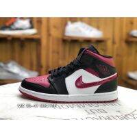 2023 2023 Original J 1 Mid ‘Bred’ Women and Men BlackNoble RedWhite 554724 066 LJR high quality G407